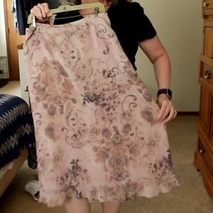 Pendleton ruffle hem, fully lined skirt